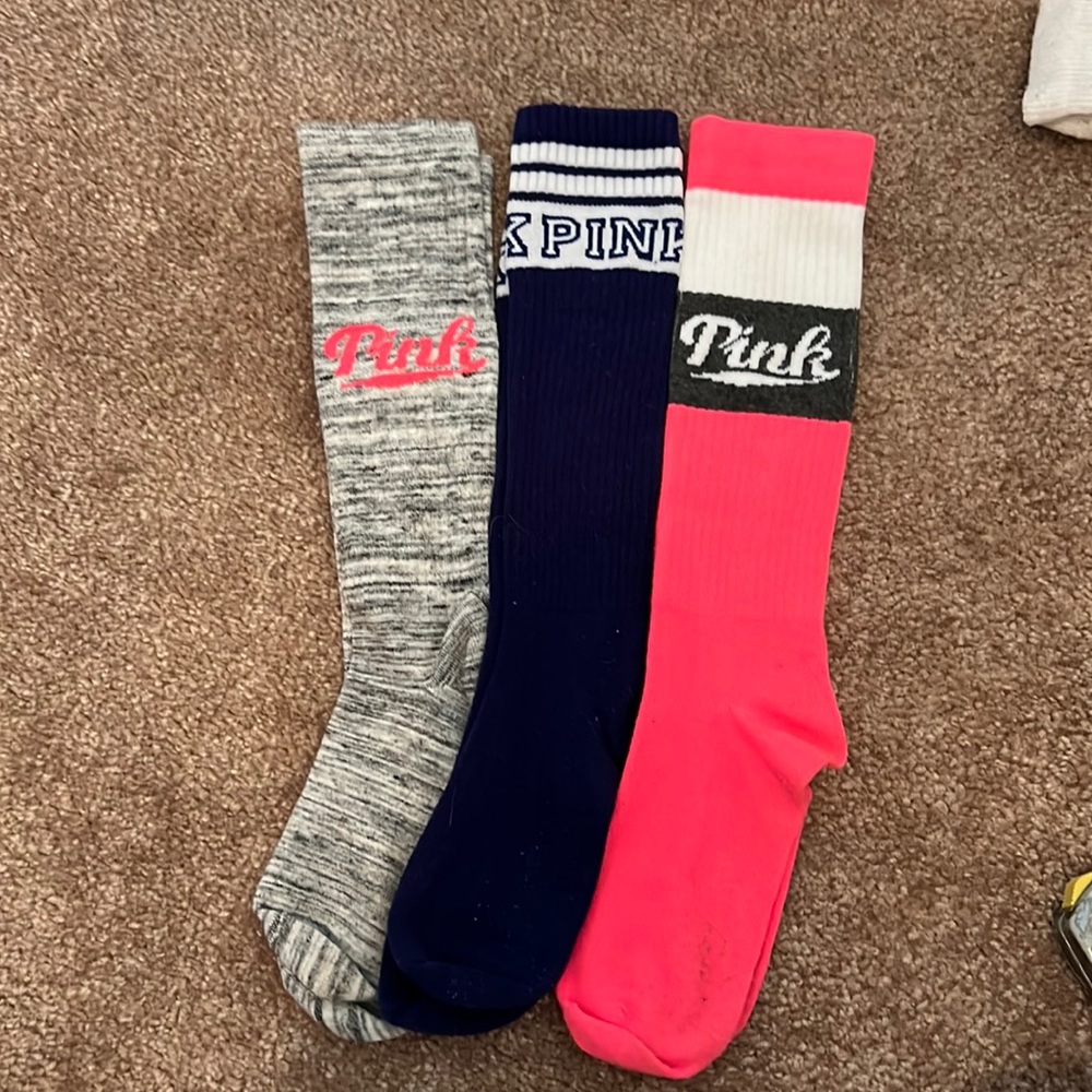 PINK Victoria Secret Knee High Socks Gently used